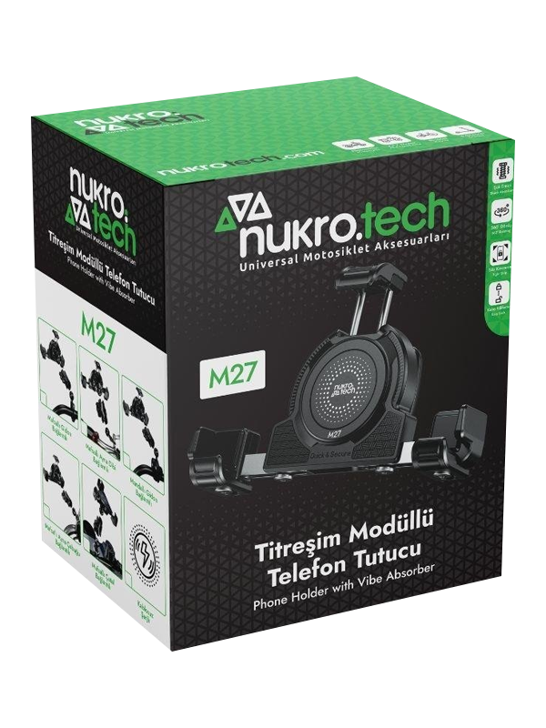 Nukrotech M27 Titreşim Modüllü Telefon Tutucu - Görsel 4