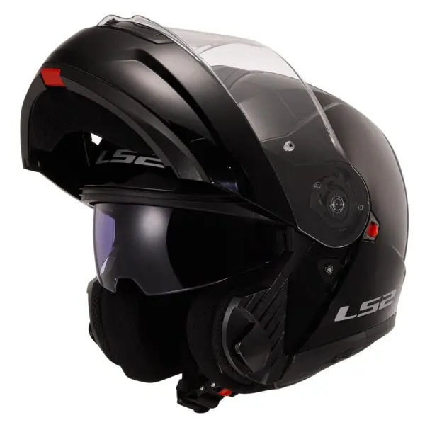 Ls2 STROBE 2 Çene Açılır Siyah Kask - Görsel 4