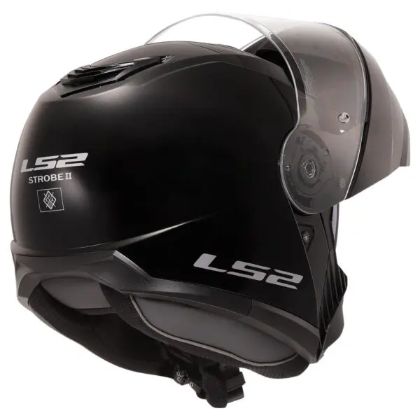Ls2 STROBE 2 Çene Açılır Siyah Kask - Görsel 6