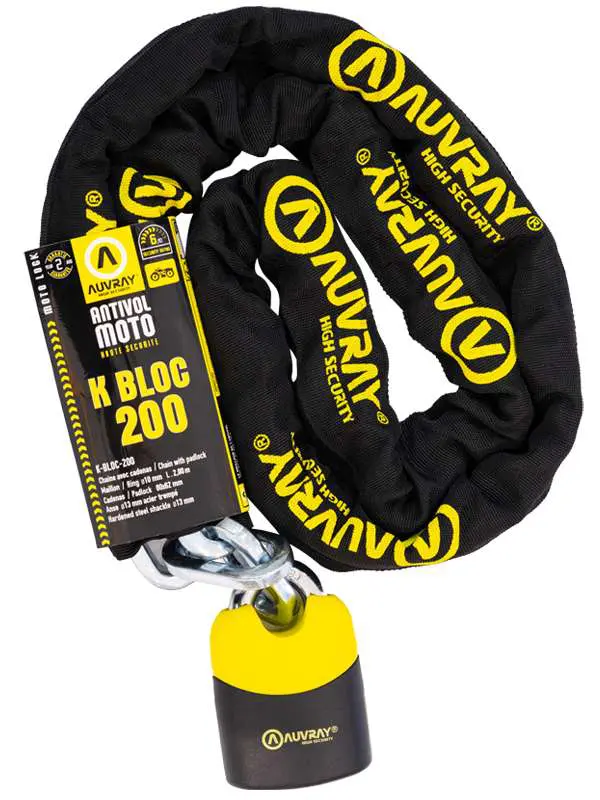 Auvray KBLOC200 Motosiklet Zincir Kilit 200cm