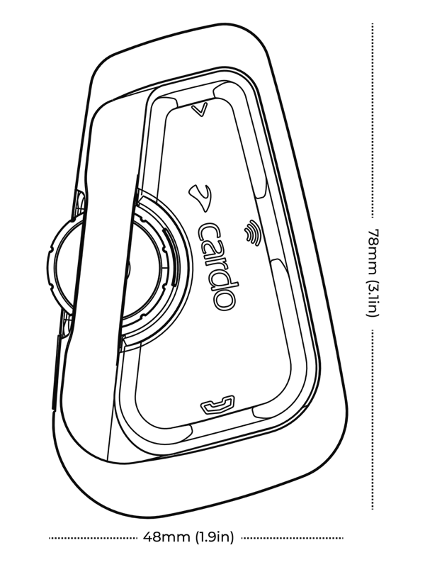 Cardo Freecom 2x JBL Bluetooth İntercom ve Kulaklık Seti ( Tekli Paket ) - Görsel 6