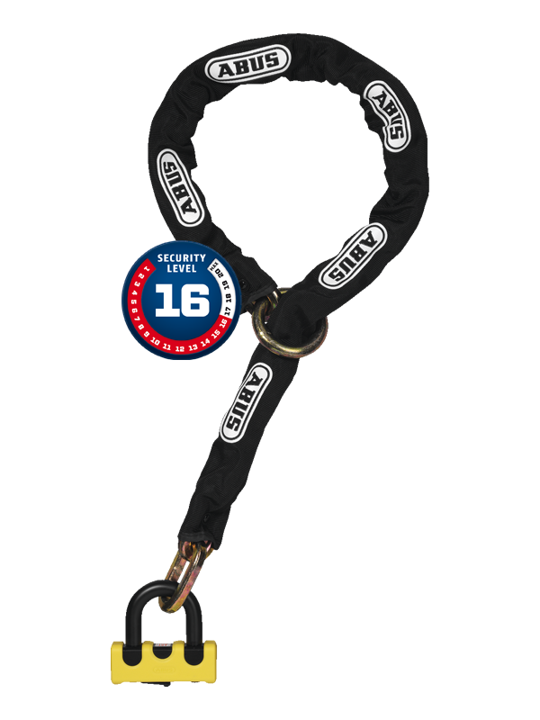 ABUS GRANIT™ Power XS 67/105HB50 yellow + 12KS120 Black Loop 120cm Kombine Zincir Kilit.