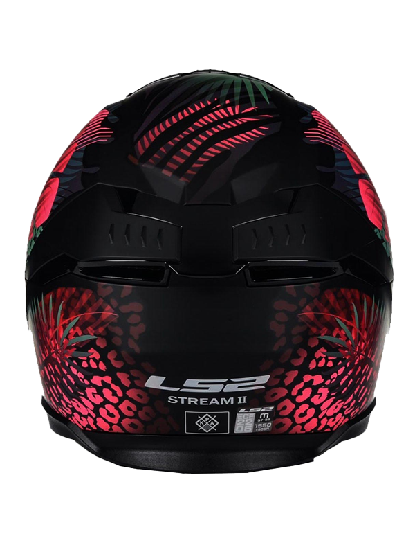 Ls2 STREAM 2 Jungle Siyah Mavi Pembe Kask - Görsel 3