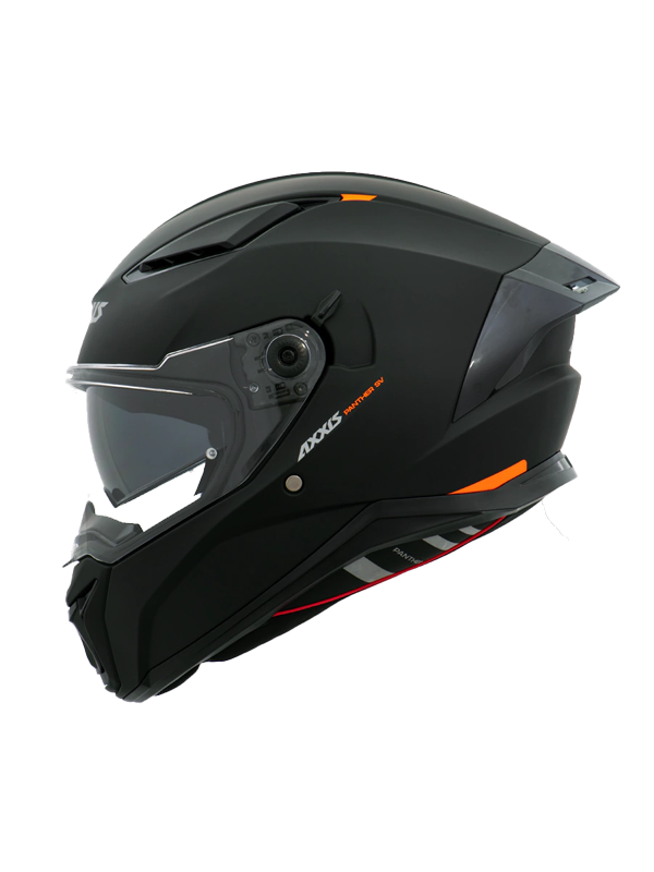 AXXIS PANTHER SV Mat Siyah Kapalı Kask - Görsel 2