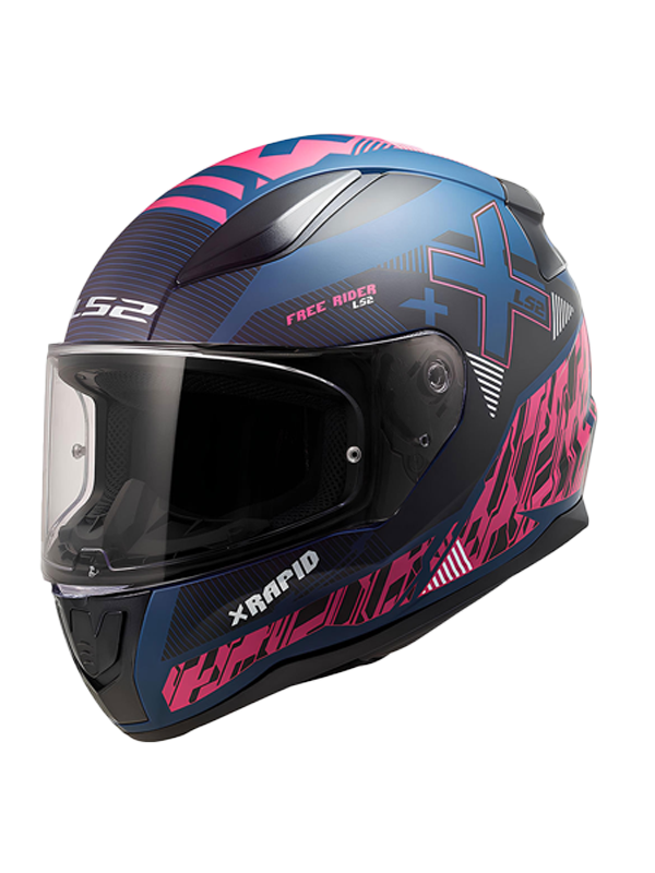 Ls2 RAPID 2 Xtreet Mavi Mor Kask