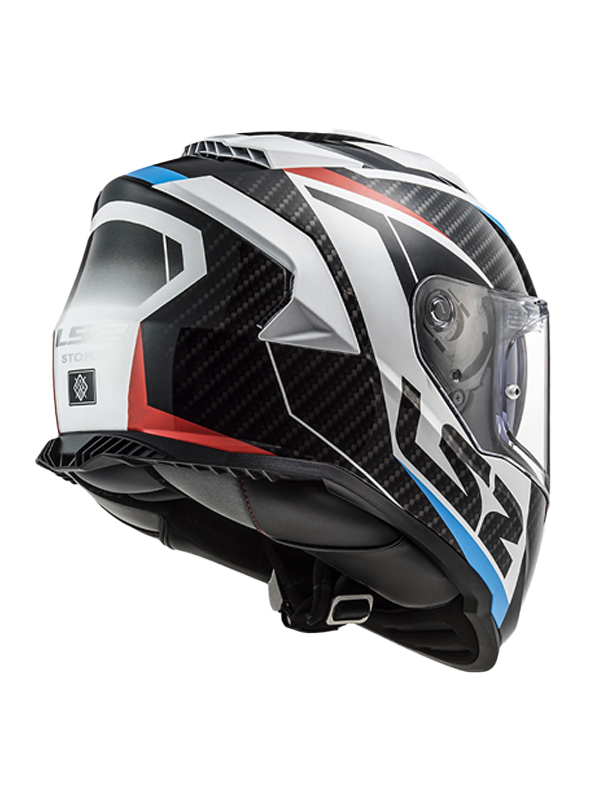 Ls2 STORM 2 Racer Mavi Kırmızı Beyaz Kask - Görsel 3