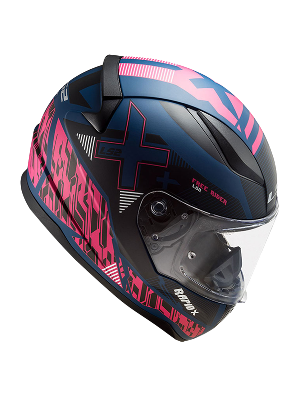 Ls2 RAPID 2 Xtreet Mavi Mor Kask - Görsel 3