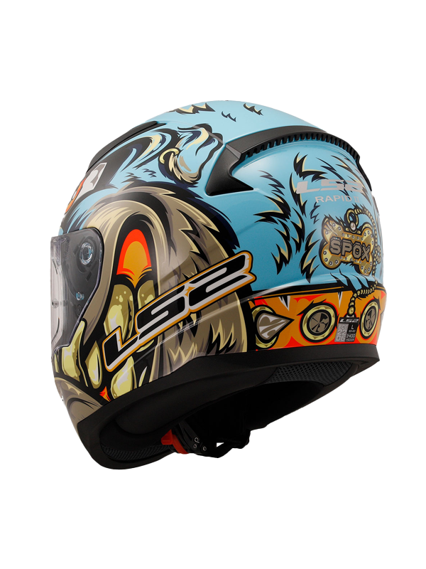 Ls2 RAPID 2 Neo Mavi-Mor Kapalı Kask - Görsel 5