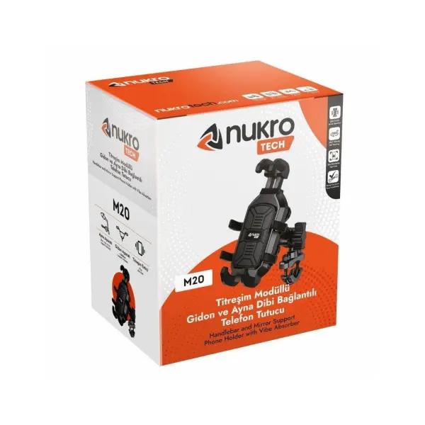 Nukrotech M20 Titreşim Modüllü Telefon Tutucu - Görsel 2