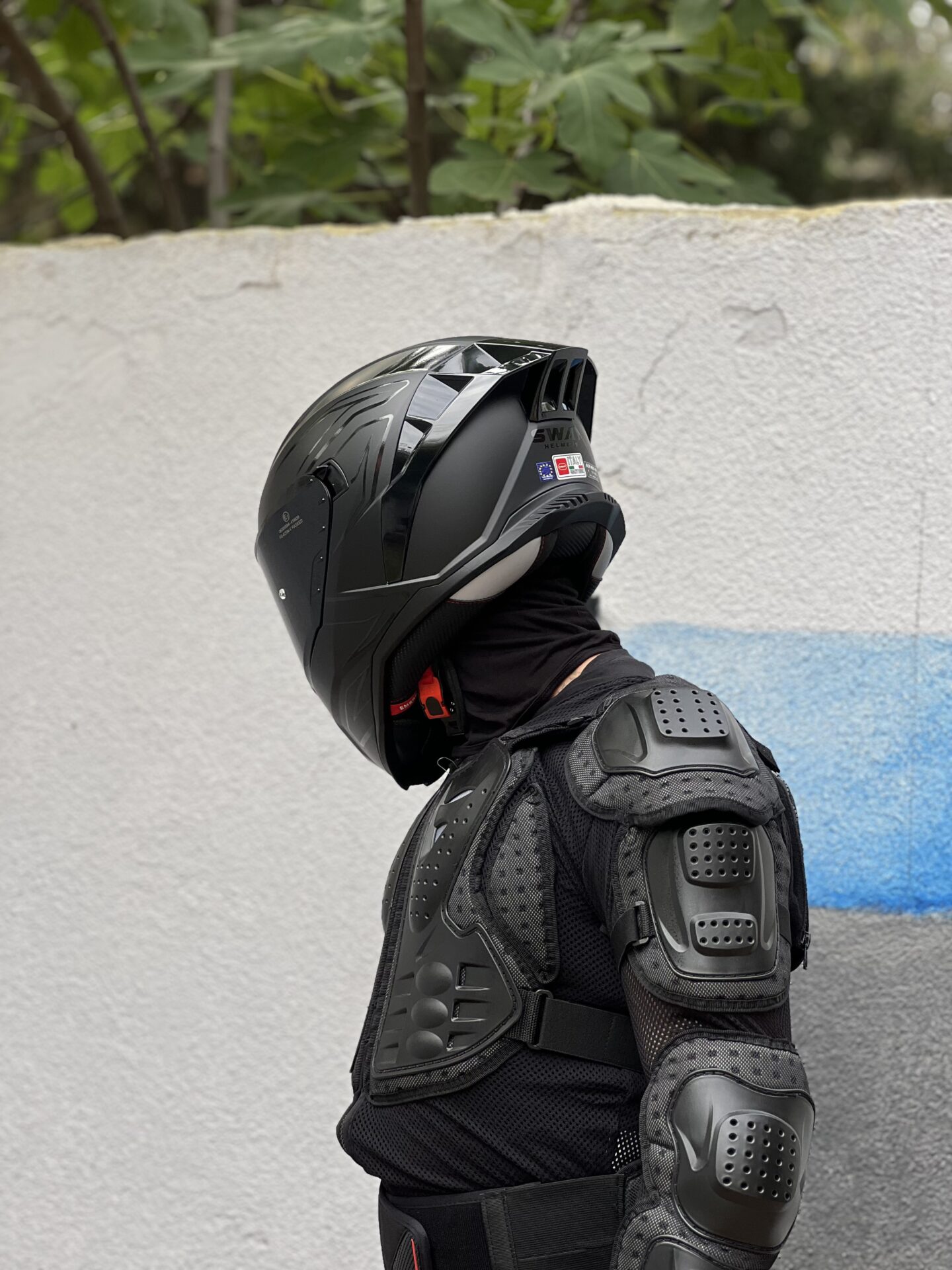SWAY SW867 MAT SİYAH BLACK LINE KASK - Görsel 4