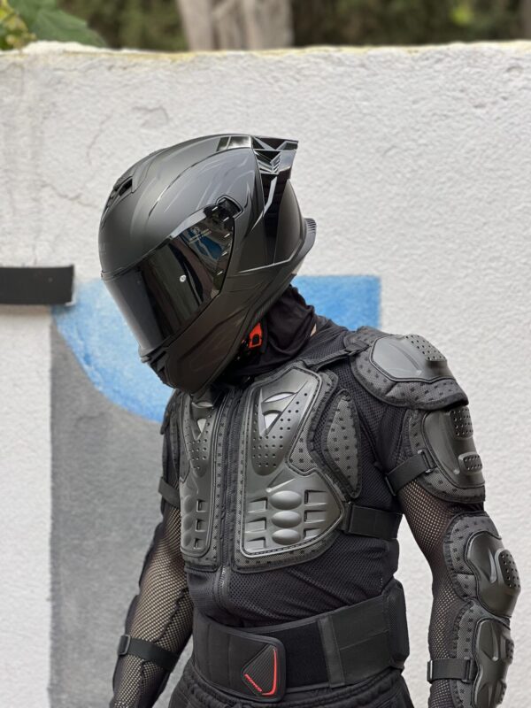 SWAY SW867 MAT SİYAH BLACK LINE KASK - Görsel 3
